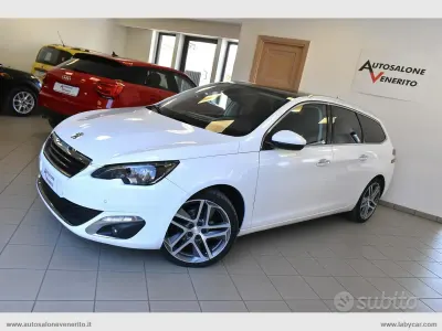 Usata Peugeot 308 GT-line 120 CV (88 kW) 2015 Bianco Station wagon