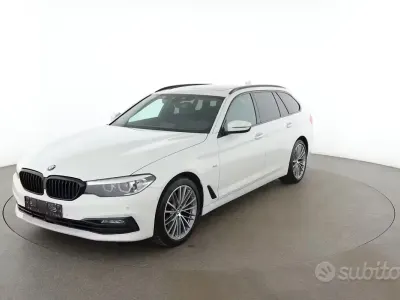 Usata BMW 520 Sport Line 190 CV (139 kW) 2018 Bianco Station wagon