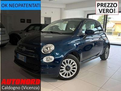 Usata Fiat 500 Lounge 69 CV (50 kW) 2020 Blu/azzurro Berlina