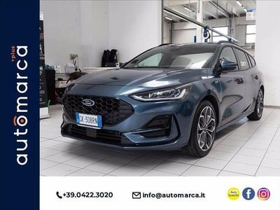 Usata Ford Focus ST-Line X 125 CV (91 kW) 2022 Blu metallizzato Station wagon