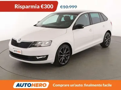 Usata Skoda Rapid Ambition 110 CV (80 kW) 2017 Bianco Utilitaria