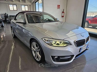 Usata BMW 220 Sport Line 190 CV (139 kW) 2017 Argento Cabrio