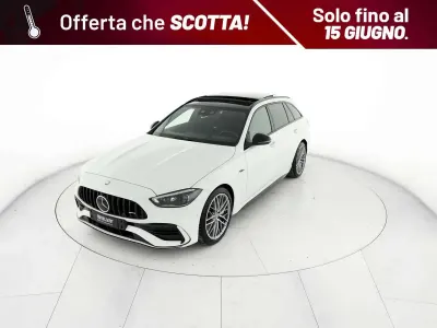 Usata Mercedes C43 AMG Premium Plus 421 CV (309 kW) 2024 Bianco opalite bright Station wagon