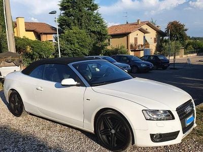 Usata Audi A5 Cabriolet S-Line 180 CV (132 kW) 2010 Bianco Cabrio