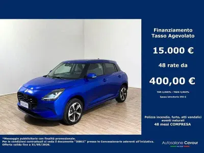 Uusi Suzuki Swift 83 HP (61 kW) 2025 Sininen Viistoperä