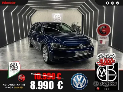 Usata VW Golf VII Highline 150 CV (110 kW) 2017 Blu Berlina