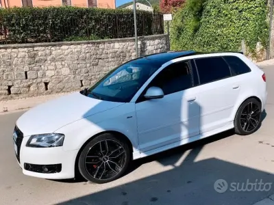Usata Audi A3 S-Line 125 CV (91 kW) 2009 Bianco Utilitaria