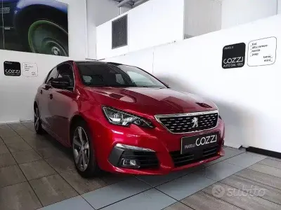 Usata Peugeot 308 GT-line 131 CV (96 kW) 2021 Rosso Berlina