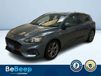 Usata Ford Focus ST-Line 125 CV (91 kW) 2020 Blu metallizzato Berlina