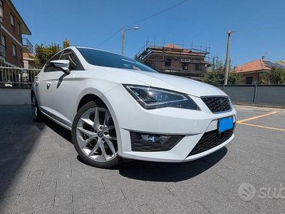 Usata Seat Leon 125 CV (91 kW) 2015 Bianco Berlina