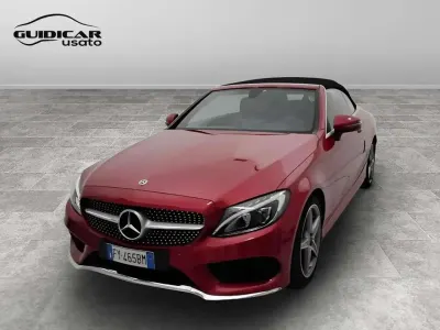 Usata Mercedes C220 Premium 170 CV (125 kW) 2018 Rosso Cabrio