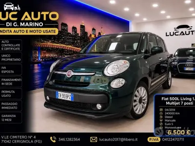 Usata Fiat 500L Living 105 CV (77 kW) 2014 Verde Monovolume