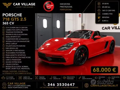 Usata Porsche 718 366 CV (269 kW) 2018 Rosso Cabrio