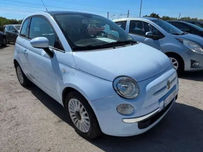 Usata Fiat 500 Lounge 69 CV (50 kW) 2009 Celeste Cabrio