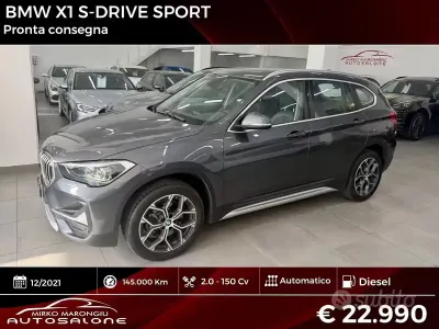 Usata BMW X1 Sport Line 150 CV (110 kW) 2021 Grigio SUV