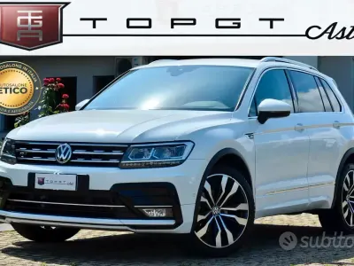 Usata VW Tiguan R-line 131 CV (96 kW) 2020 Bianco SUV
