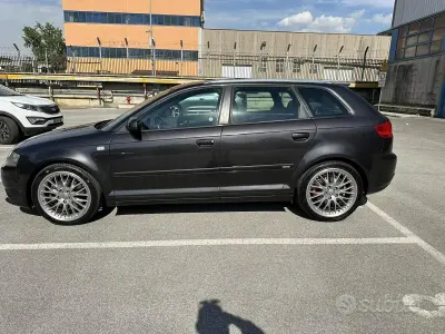 Usata Audi A3 Sportback S-Line 170 CV (125 kW) 2007 Nero Utilitaria