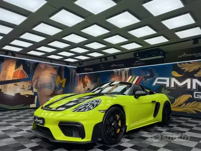 Nuova Porsche 718 Spyder 500 CV (367 kW) 2025 Giallo Cabrio