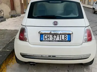 Usata Fiat 500 75 CV (55 kW) 2009 Bianco Cabrio