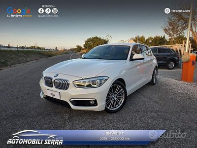 Usata BMW 118 Sport Line 150 CV (110 kW) 2019 Bianco Utilitaria