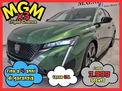 Usata Peugeot 308 GT 131 CV (96 kW) 2022 Verde Berlina