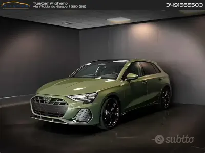 Nuova Audi A3 S-Line 150 CV (110 kW) 2026 Verde Berlina