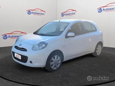 Usata Nissan Micra Tekna 80 CV (58 kW) 2011 Bianco Utilitaria