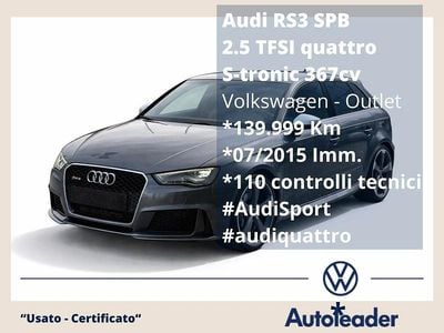 Usata Audi RS3 Sport 367 CV (269 kW) 2015 Grigio Berlina