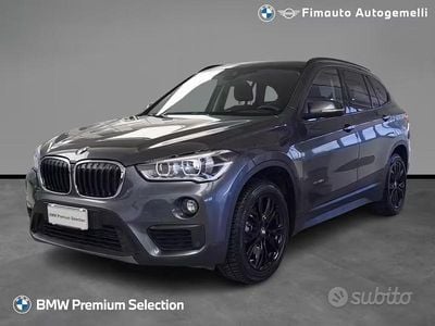 Usata BMW X1 Advantage 150 CV (110 kW) 2017 Grigio / metallizzato SUV
