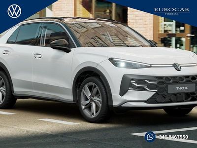 Nuova VW T-Roc R-line 150 CV (110 kW) 2025 Pure white nero SUV