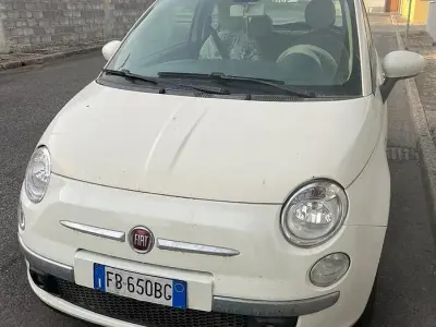 Usata Fiat 500 85 CV (62 kW) 2009 Bianco Cabrio