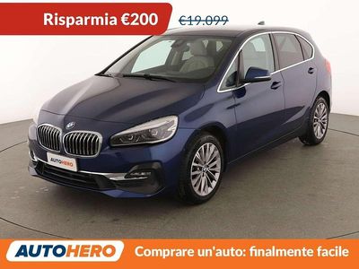 Usata BMW 218 Active Tourer Luxury Line 150 CV (110 kW) 2022 Blu Monovolume