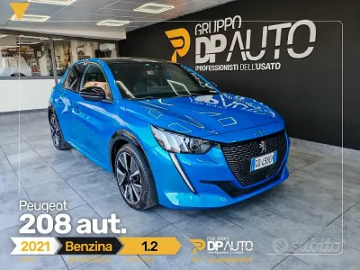 Usata Peugeot 208 GT-line 101 CV (74 kW) 2021 Blu/azzurro Utilitaria