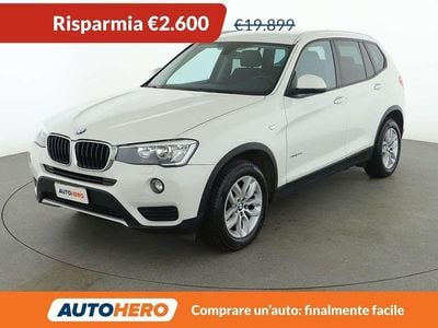 Usata BMW X3 Advantage 190 CV (139 kW) 2017 Bianco SUV