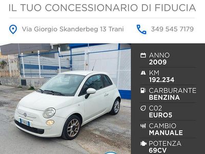 Usata Fiat 500 Lounge 69 CV (50 kW) 2009 Bianco Cabrio