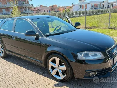 Usata Audi A3 S-Line 140 CV (102 kW) 2009 Nero Utilitaria