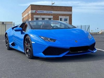 Usata Lamborghini Huracán 610 CV (448 kW) 2017 Blu/azzurro Cabrio