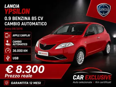 Usata Lancia Ypsilon 86 CV (63 kW) 2016 Rosso Utilitaria