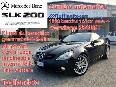 Usata Mercedes SLK200 163 CV (119 kW) 2009 Grigio Cabrio
