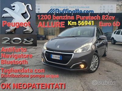 Usata Peugeot 208 Allure 83 CV (61 kW) 2019 Grigio Utilitaria