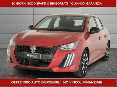 Usata Peugeot 208 Active 75 CV (55 kW) 2024 Rosso Utilitaria