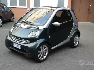 Begagnad Smart ForTwo Cabrio Passion 60 HK (44 kW) 2005 Grön Cab
