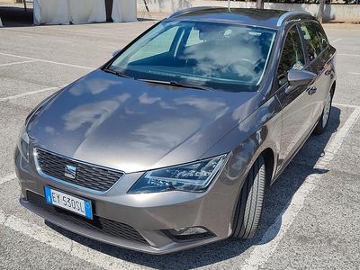 Usata Seat Leon ST 110 CV (80 kW) 2015 Grigio Station wagon