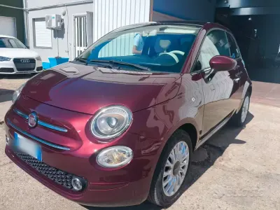 Usata Fiat 500C Lounge 95 CV (69 kW) 2018 Rosso Cabrio