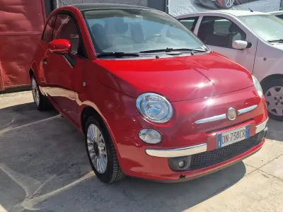 Usata Fiat 500 Lounge 74 CV (54 kW) 2009 Rosso Cabrio