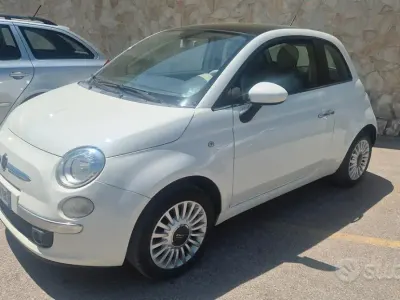 Usata Fiat 500 Lounge 69 CV (50 kW) 2010 Bianco Berlina