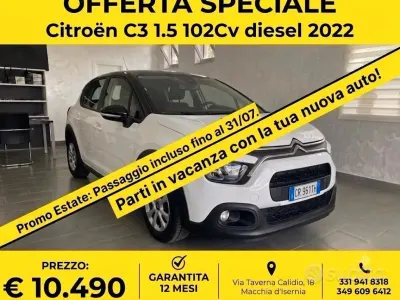 Usata Citroën C3 Shine 102 CV (75 kW) 2022 Bianco Utilitaria