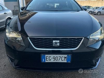Usata Seat Leon 115 CV (84 kW) 2015 Nero Berlina
