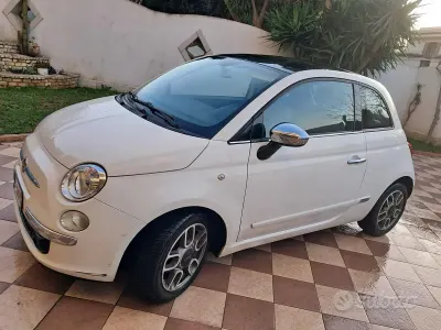 Usata Fiat 500 95 CV (69 kW) 2010 Bianco Berlina