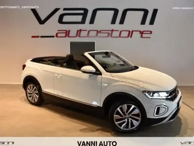 Usata VW T-Roc Cabriolet Style 110 CV (80 kW) 2022 Bianco Cabrio